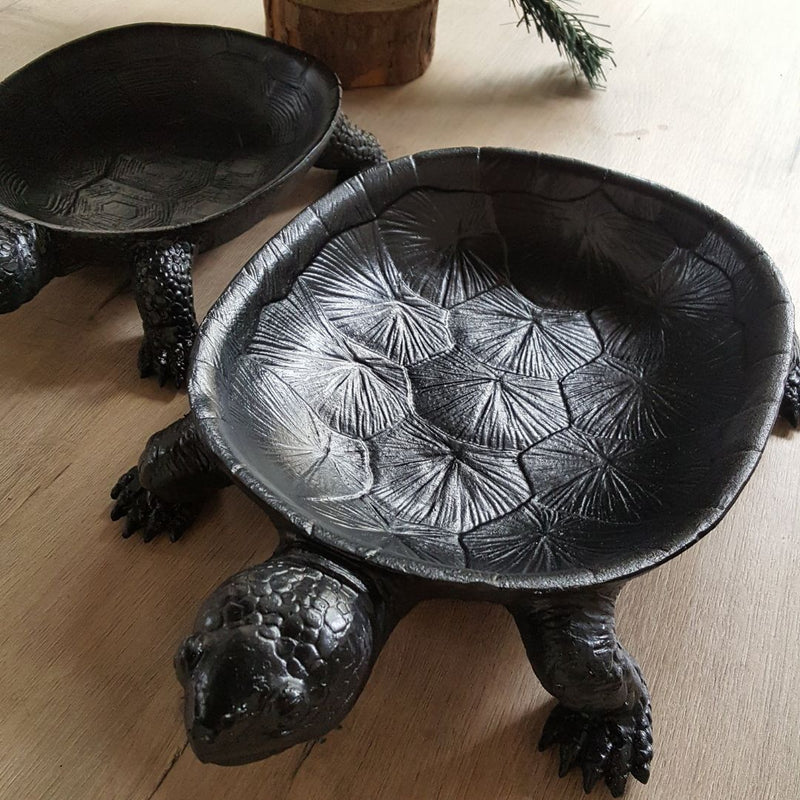 Turtle Tray Set of 2 with unique textured detailing and a modern design.