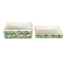 Elegant green capiz shell decorative box for jewelry, trinkets, or bookshelf styling