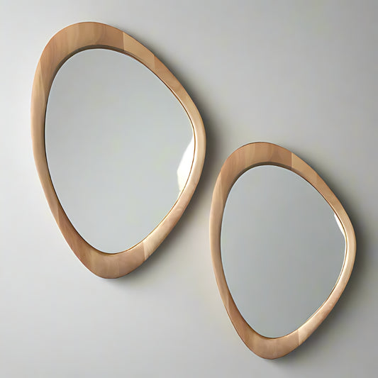 Organic Wooden Mirror – Unique Wall Decor Mirrors By Woodka Interiors