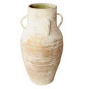 Weathered Cement Vessel with Handles | Large Vase