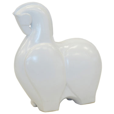 Trojan Horse Ornament in White