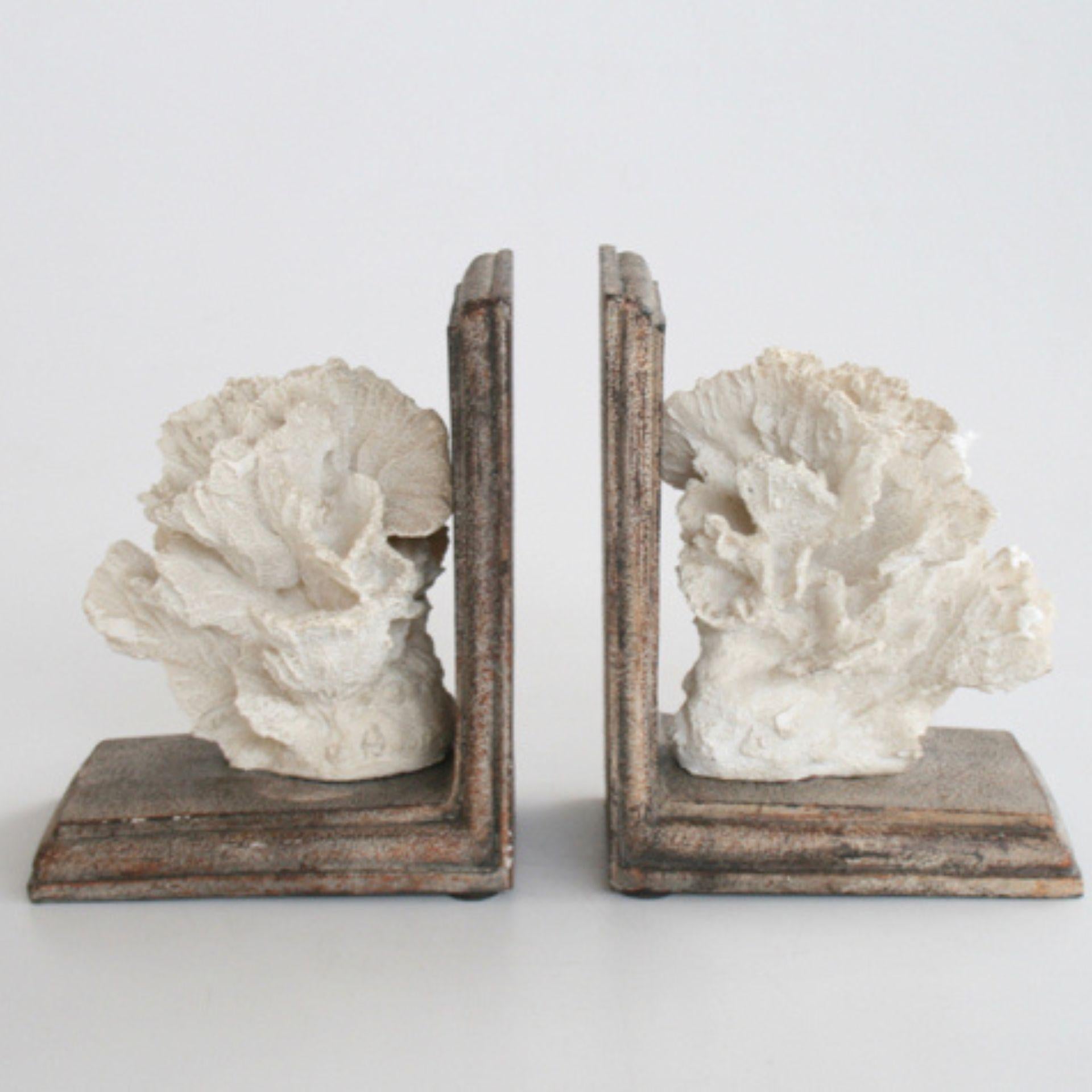 Coral Bookends – Coastal Themed Decor for Shelves – Woodka Interiors