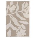 A neutral-toned Wildvine outdoor rug with a subtle botanical pattern.