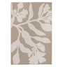 A neutral-toned Wildvine outdoor rug with a subtle botanical pattern.