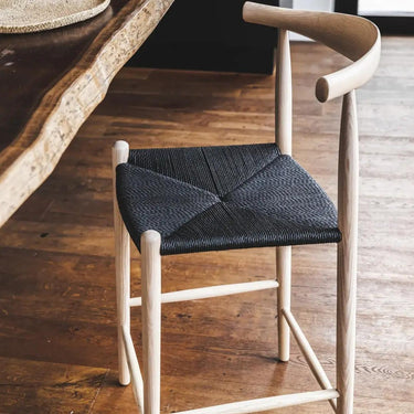 William Counter Chairs in Parchment Woodka Interiors Counter Stools