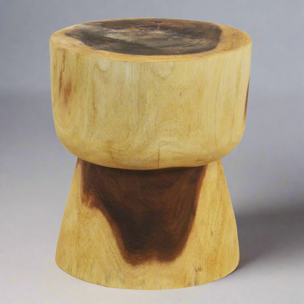 Wooden Drum Stool | Wooden Stool | Woodka Interiors South Africa