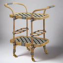 Bohemian wine cart design.- Bistro Serving Trolley