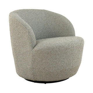 Alba Swivel Chair in Pristine Café au Lait – compact occasional chair with smooth swivel mechanism
