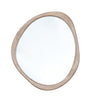 arabella organic shaped wooden mirror medium