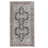 Decorative area rug with intricate patterns on a white background
