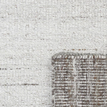 Close up details of the durable, eco-friendly textured weave on the Atrium outdoor runner rug.