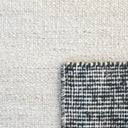 Close up details of the durable, textured weave on the outdoor runner rug.