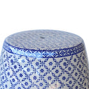 azure garden stool side table