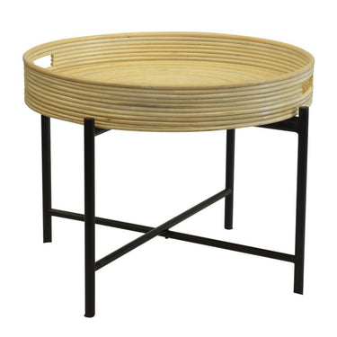 Bamboo tray table in minimalist natural finish