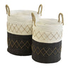 Black and White Baskets Set