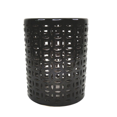 Contemporary ceramic stool with modern home decor appeal