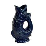 Blue Koi Fish Jug Vase