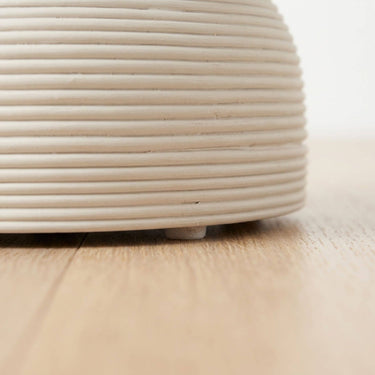bondi rattan side table white coiled rattan base.