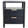 Nightstand with two drawers for bedroom storage