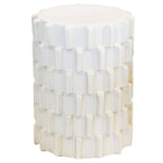 Brix Ceramic Stool - White