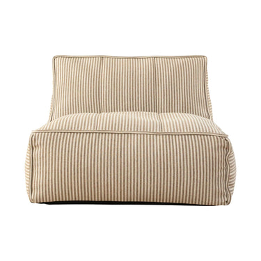 Chapala Occasional Chair fully upholstered fabric with EPP bean filling, for outdoor patios or poolside lounging
