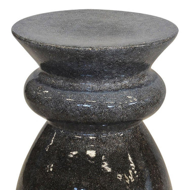 close up of a modern ceramic side table for living room or bath
