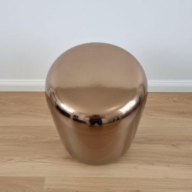Copper Ceramic Stool highlighting the copper accent stool shape