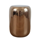 Copper Ceramic Stool showing the smoky copper finish and smooth texture.