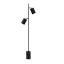 Devotion Floor Lamp showcasing its black marble base and slim modern profile