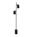 Devotion Floor Lamp showcasing its black marble base and slim modern profile