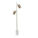 Devotion Floor Lamp showcasing its marble base and slim modern profile