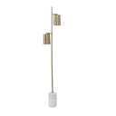 Devotion Floor Lamp showcasing its marble base and slim modern profile