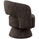 Diane Swivel Chair in Chai with upholstered seat and swivel base