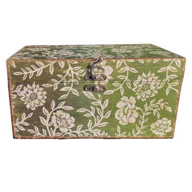 Distressed Green Decorative Box