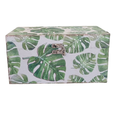 monster leaf motif decor box 