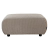 Echo rectangular ottoman in Pascal fabric for modern living rooms.