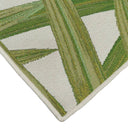 Folia White Rug showcasing tropical botanical motif