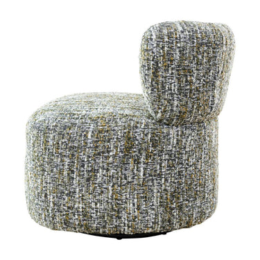 Upholstered swivel occasional chair