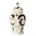 Black Swirls Ginger Jar