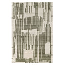 Glimpse area rug with green pattern 