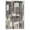 glimpse area rug with black and white abstract pattern