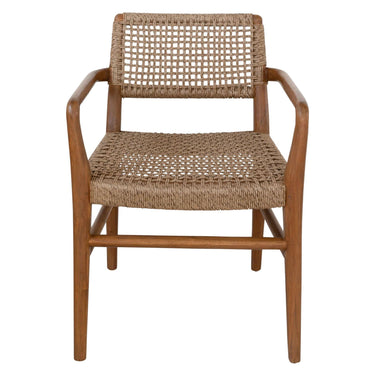 Geo Teak Dining Arm Chair