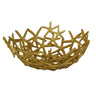 Gold decorative bowl with starfish design 