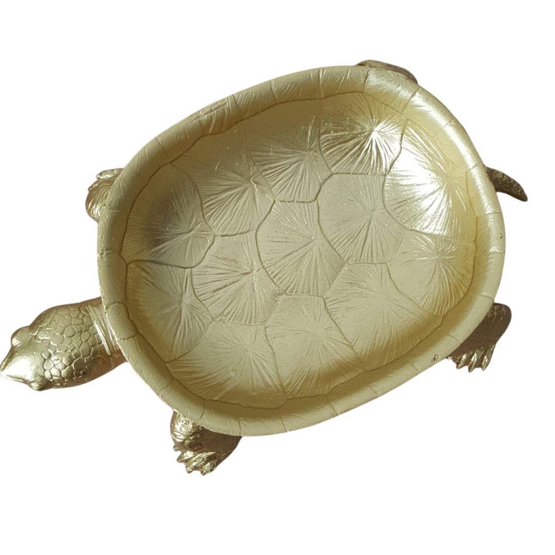 Turtle Shell Tray Gold Turtle Tray Set | Woodka Interiors