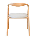 harper light oak dining chair
