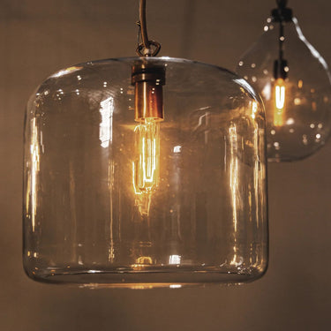 icon clear glass dome pendant light