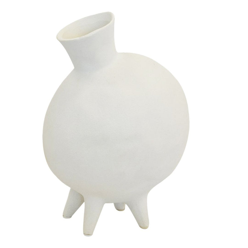 footed ceramic vase 