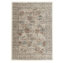 Ledger Rug in Tarnish faded Persian-inspired grey and charcoal rug with a modern-vintage feel