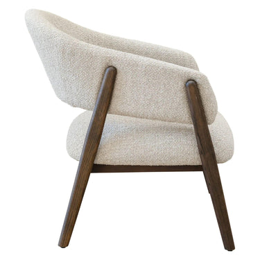 Upholstered Lorenzo accent chair for living rooms or bedrooms