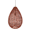 lotus woven pendant light in rooibos large